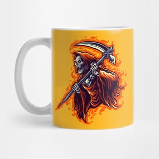 Fiery Grim Reaper Mug